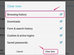 flush dns clear data all firefox android